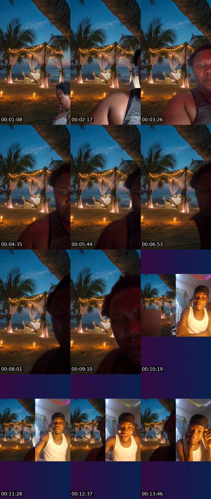 Contact-sheet preview of NATURAL A's Liveme recording