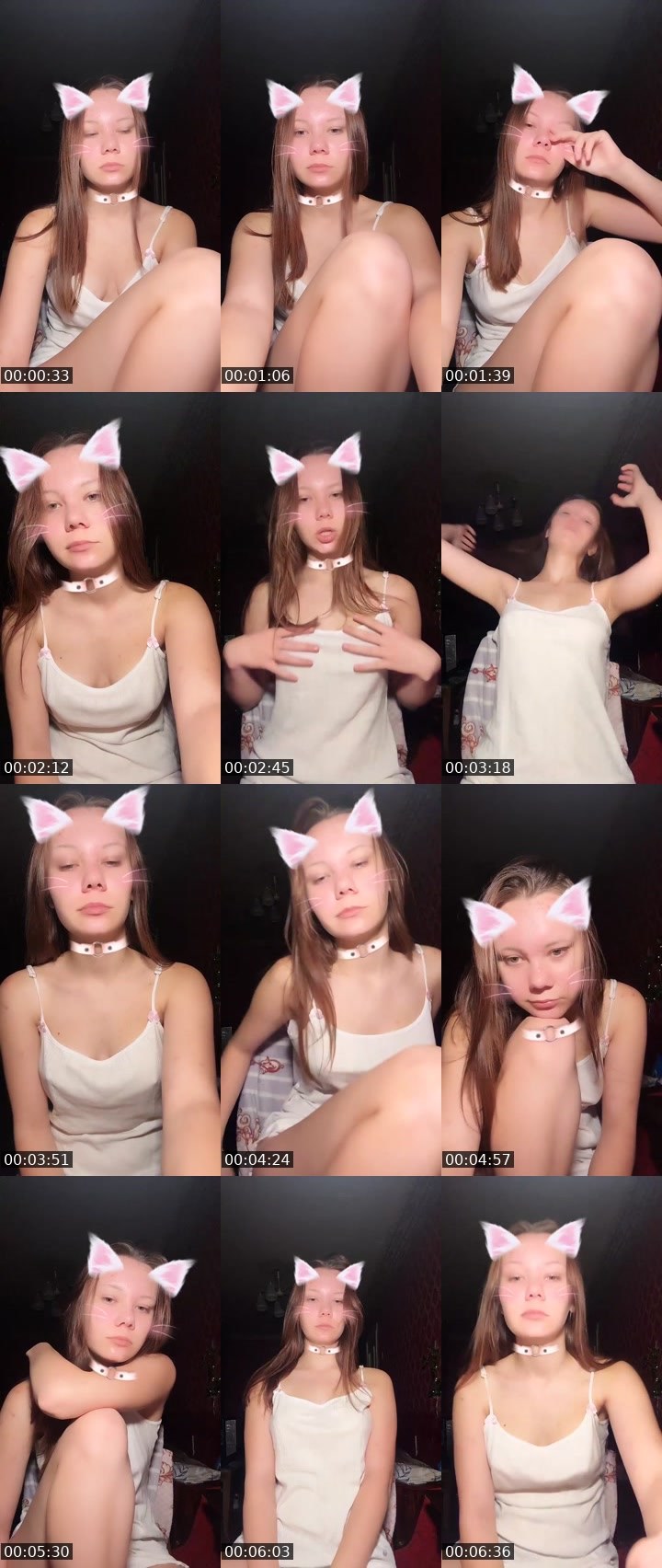 Contact-sheet preview of 🪐 𝐍𝐢𝐤𝐮𝐬𝐲𝐚 🐾's Liveme recording