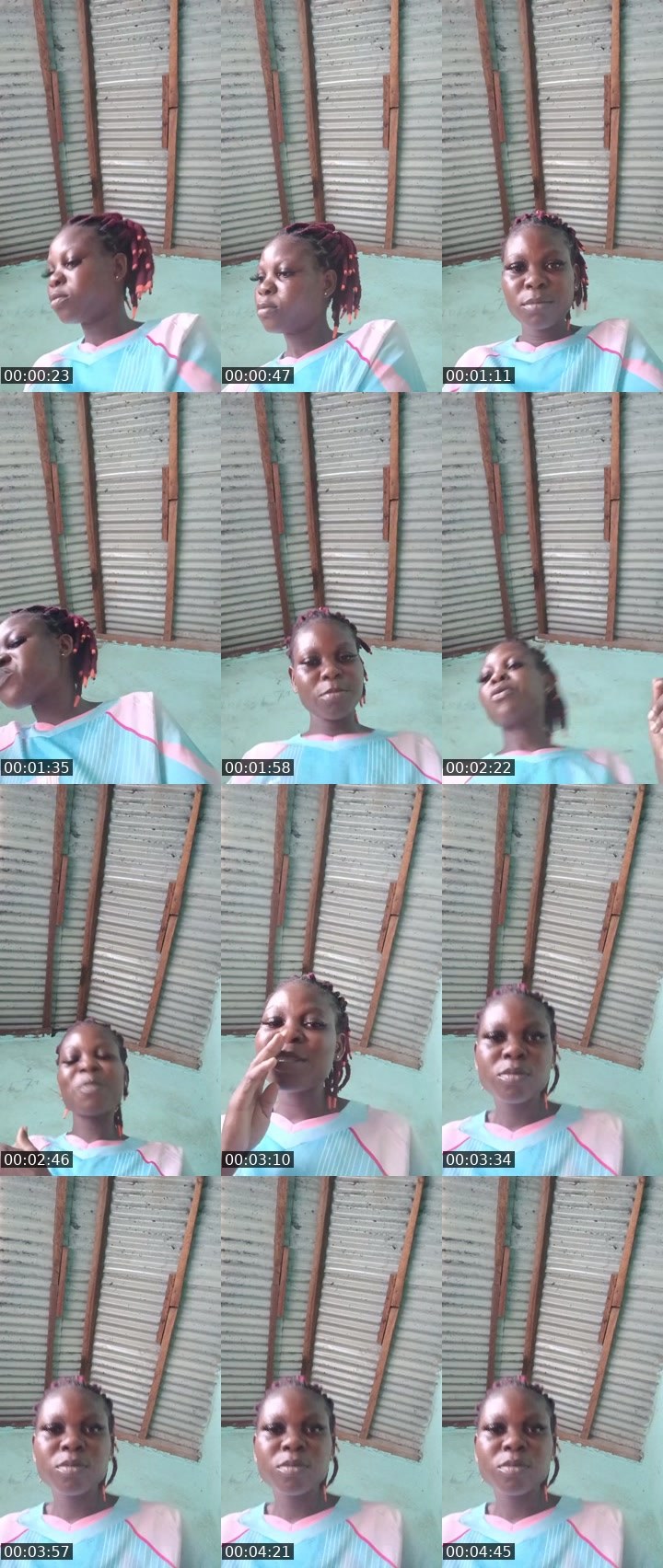 Contact-sheet preview of Lili cfa's Liveme recording