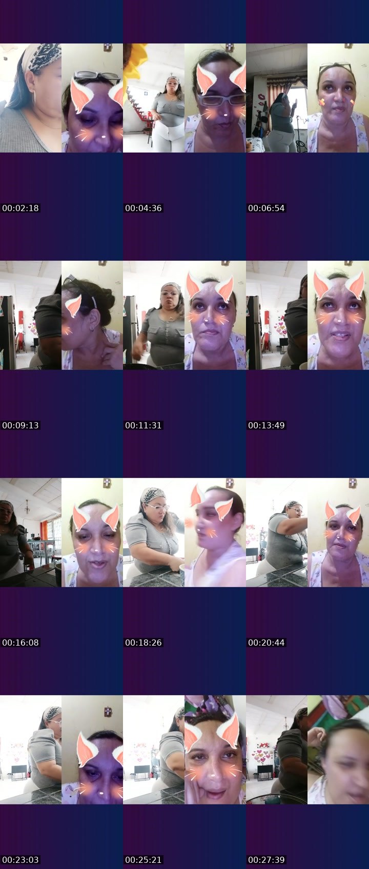 Contact-sheet preview of 🌐 ♡🔥Meche🕶's Liveme recording