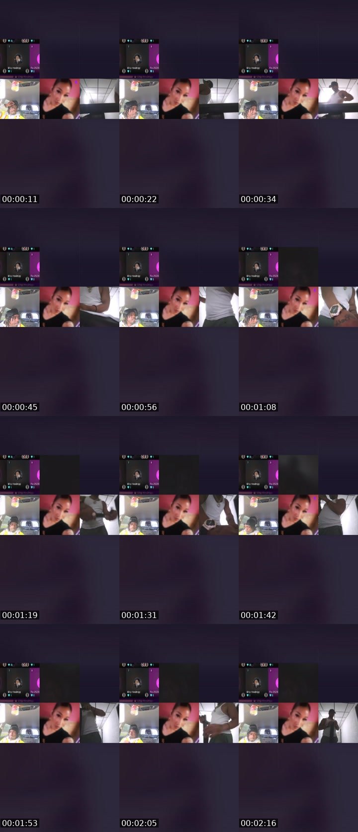 Contact-sheet preview of 𝓙𝓐𝓓𝓐💋's Liveme recording
