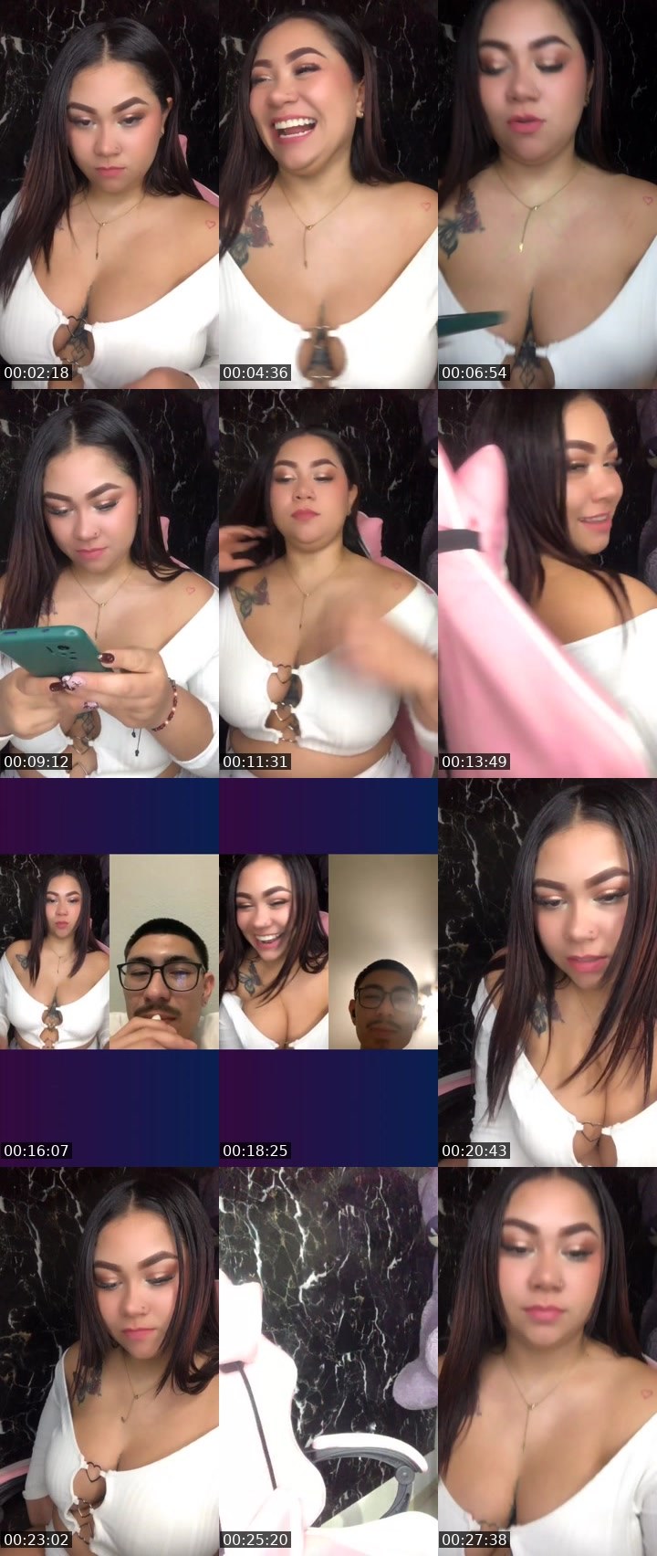 Contact-sheet preview of 🦋🐬sofi✰Lღ🦋🎭's Liveme recording