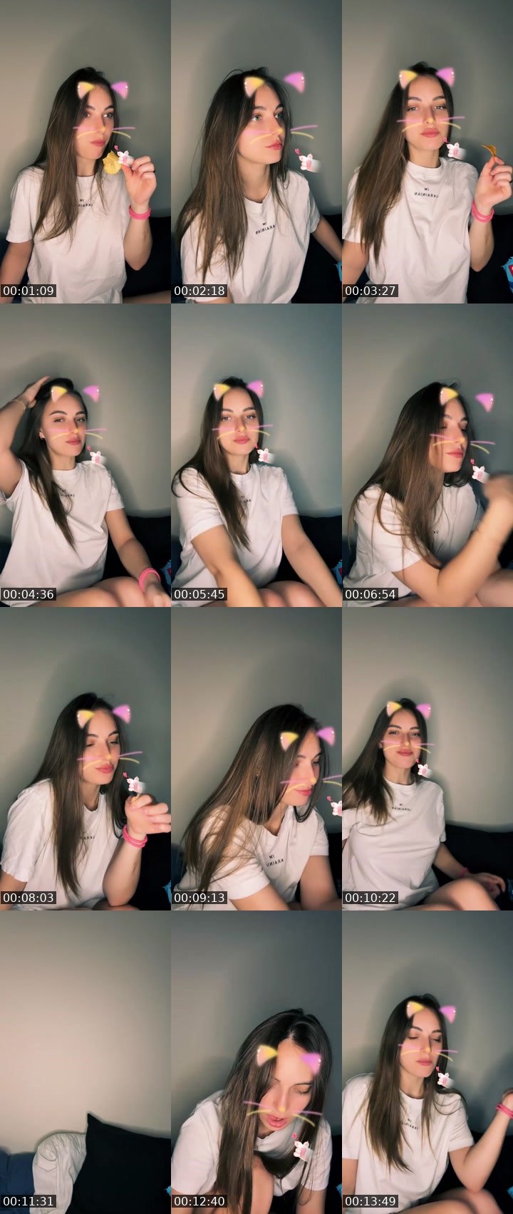 Contact-sheet preview of 💯𝒞𝓊𝓉ℯ℄𝒜𝓁ℯ𝓍🦋's Liveme recording