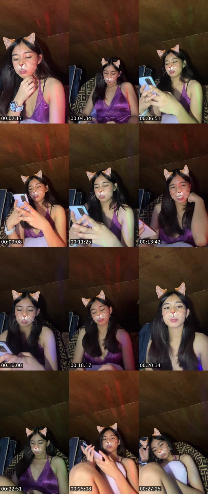 Contact-sheet preview of 👸🏻Eisayana🦋😝's Liveme recording