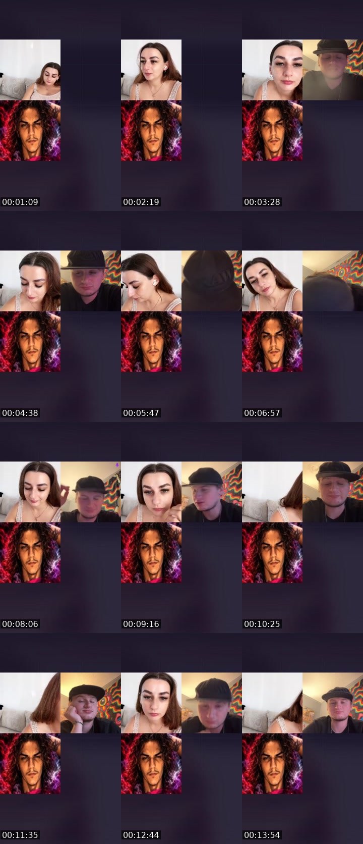 Contact-sheet preview of Ž⃤Ť⃤ •Isadora♡ PT's Liveme recording