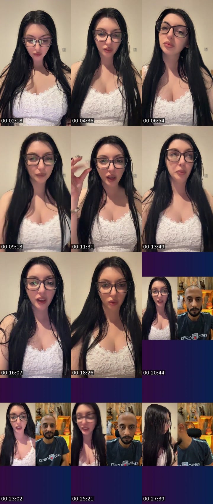 Contact-sheet preview of 💋Alena💋's Liveme recording