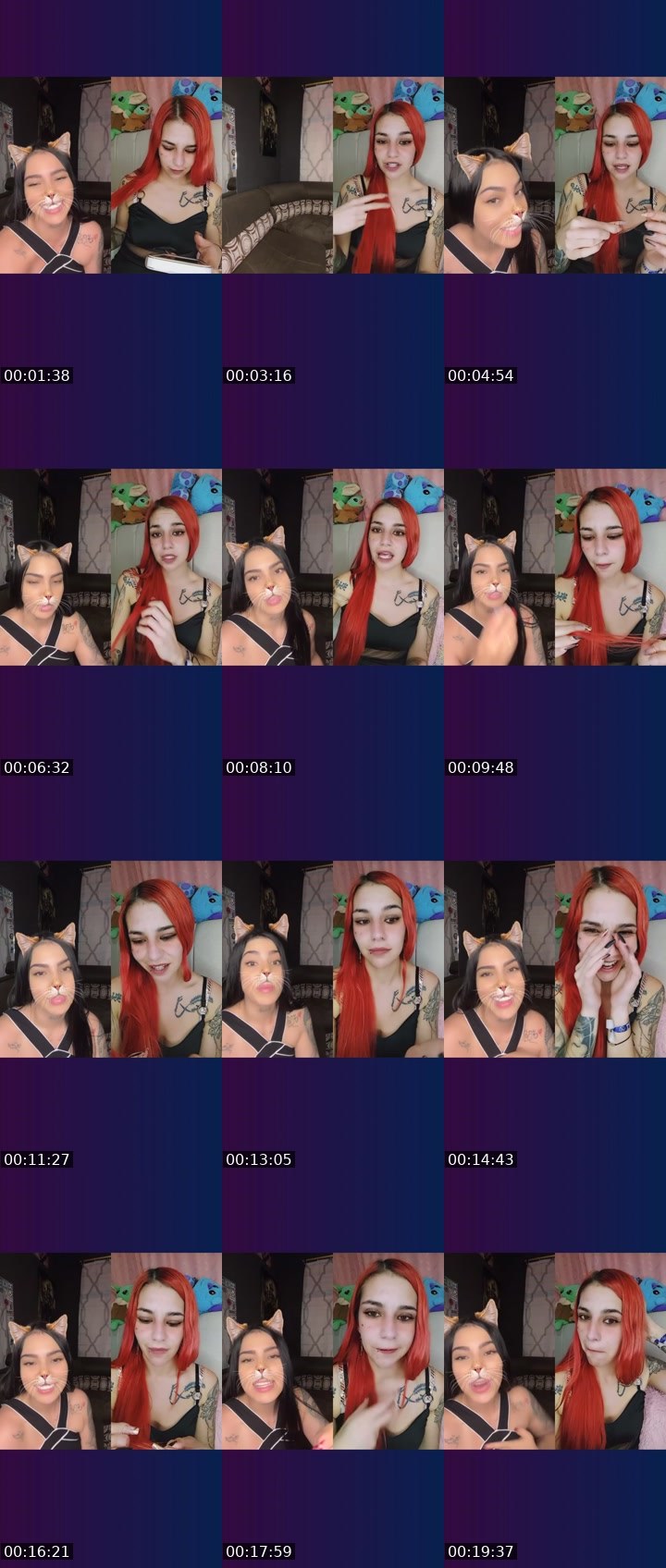 Contact-sheet preview of 🫦•ɳαƚαα•👑🧸🥥's Liveme recording