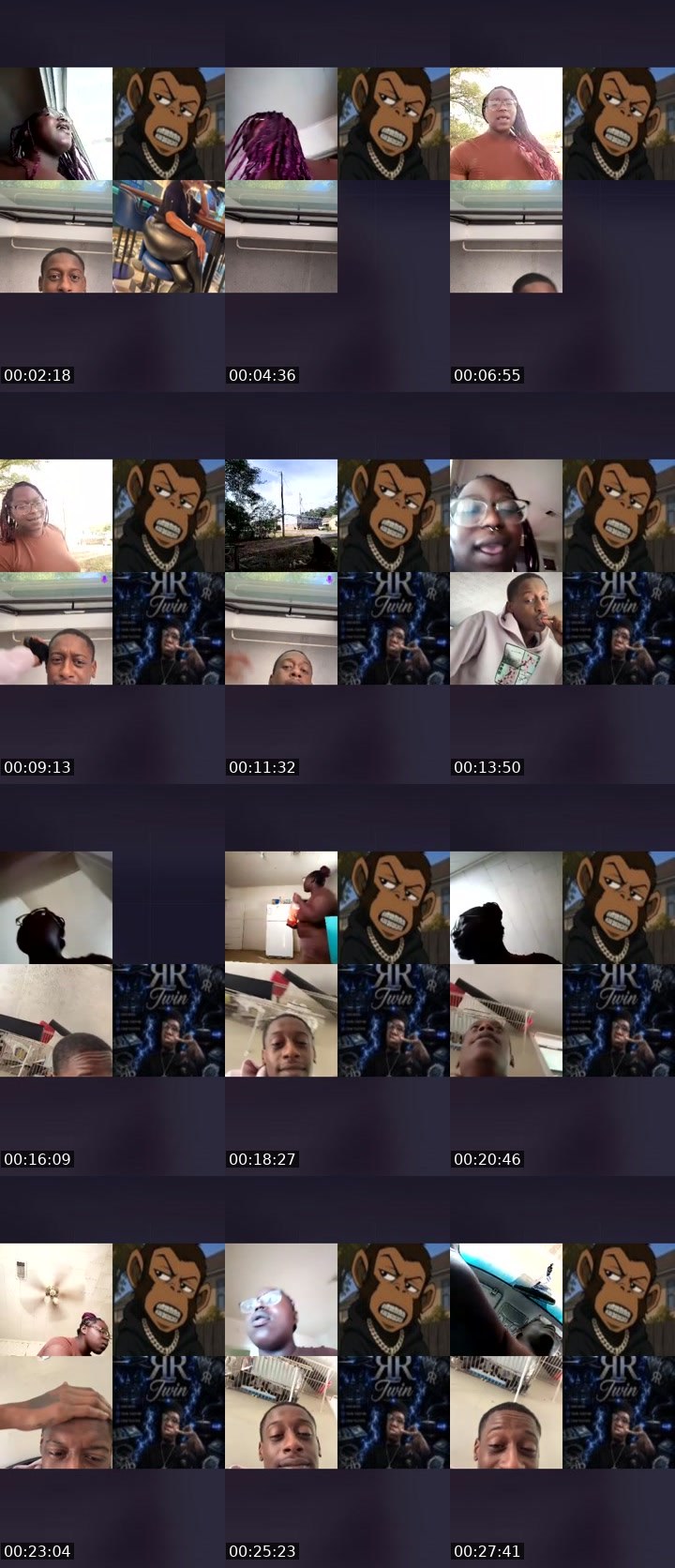 Contact-sheet preview of Diorè.Da.P's Liveme recording