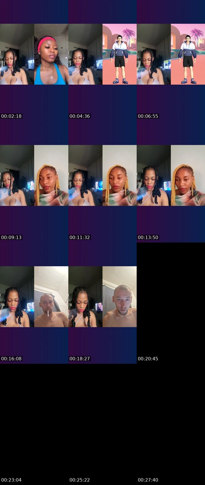Contact-sheet preview of 🤍Fina🌸✨🦍's Liveme recording