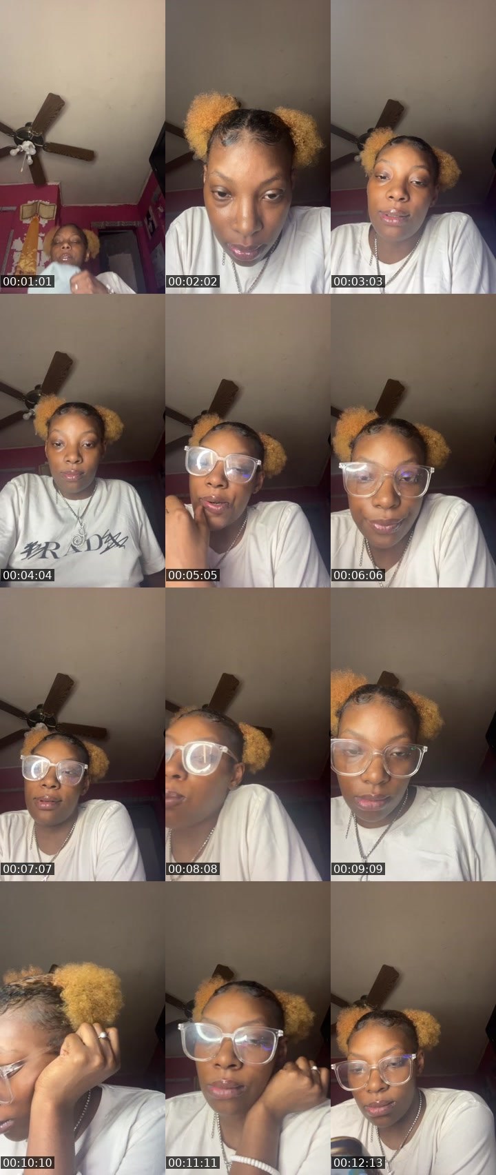 Contact-sheet preview of BrownSugar😍🤎's Liveme recording