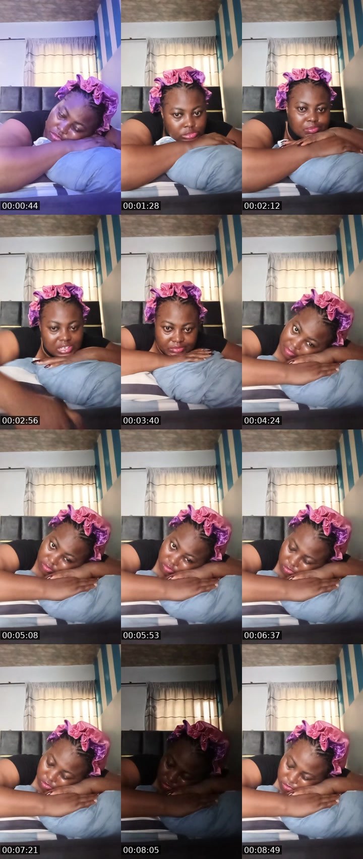 Contact-sheet preview of pretty Ruthie's Liveme recording