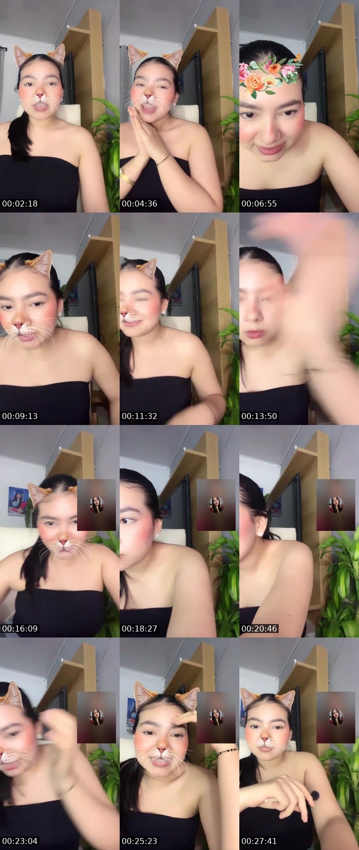 Contact-sheet preview of 🐦‍🔥Hannah✨🪐🧁's Liveme recording
