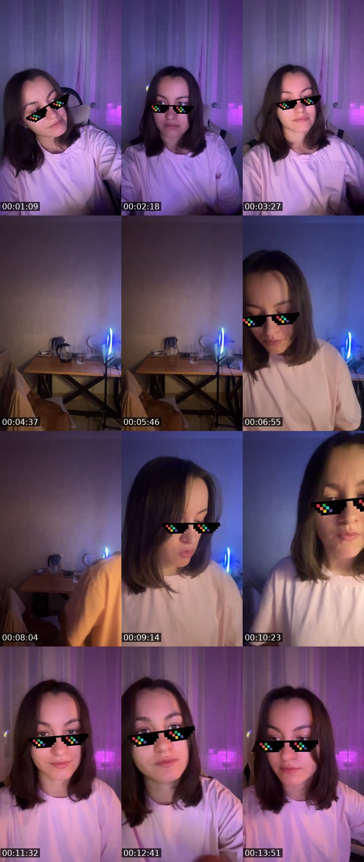 Contact-sheet preview of 𝐀𝐝𝐞𝐥𝐞 🤍's Liveme recording