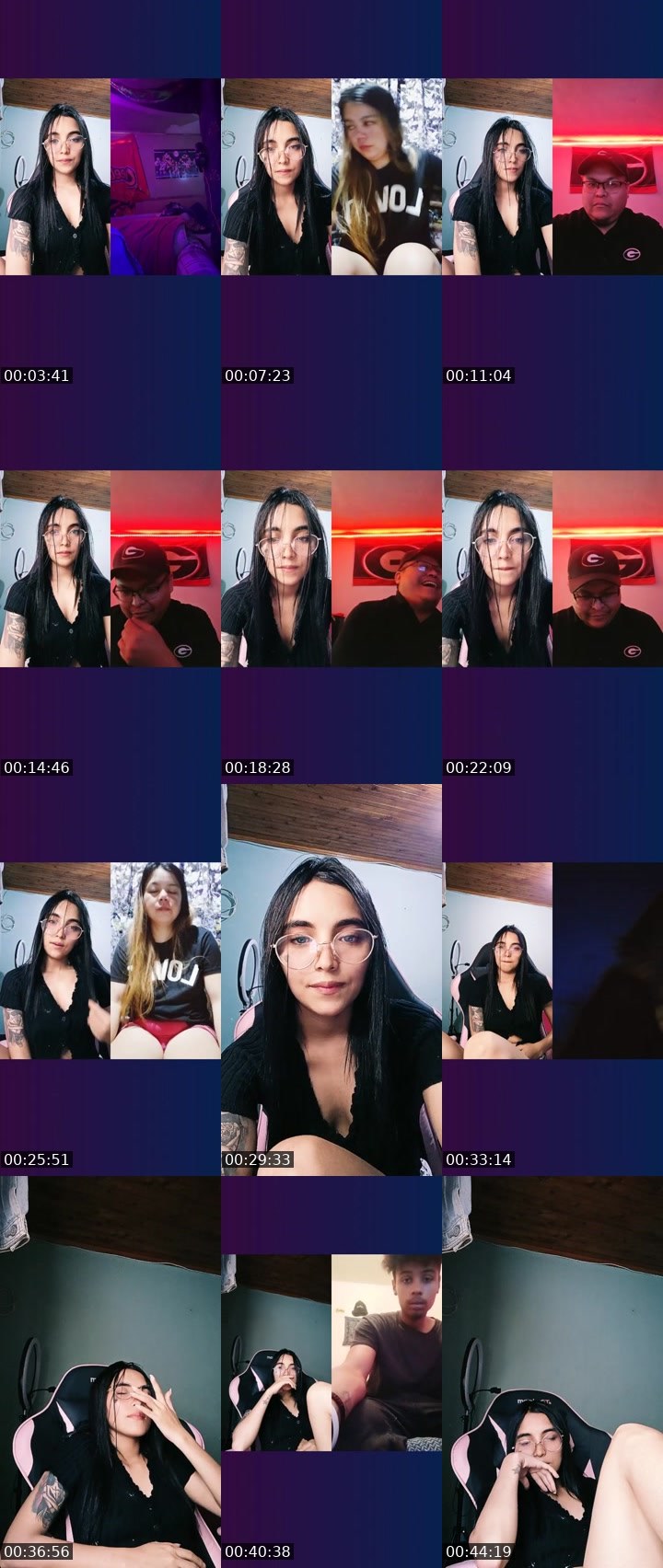 Contact-sheet preview of 🌐 CORA🖤🐼ZON's Liveme recording