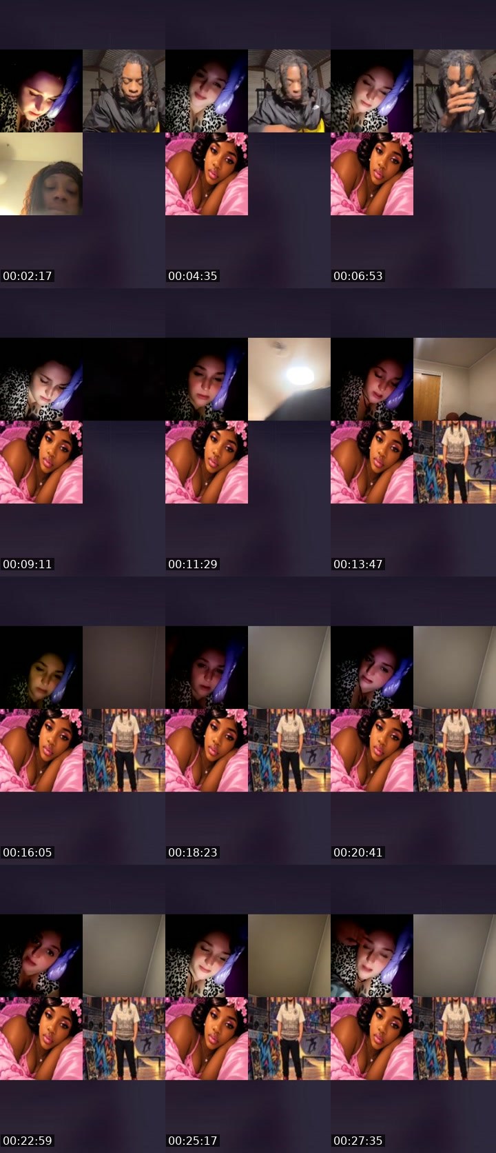Contact-sheet preview of NXTLADY1$T🕷️'s Liveme recording