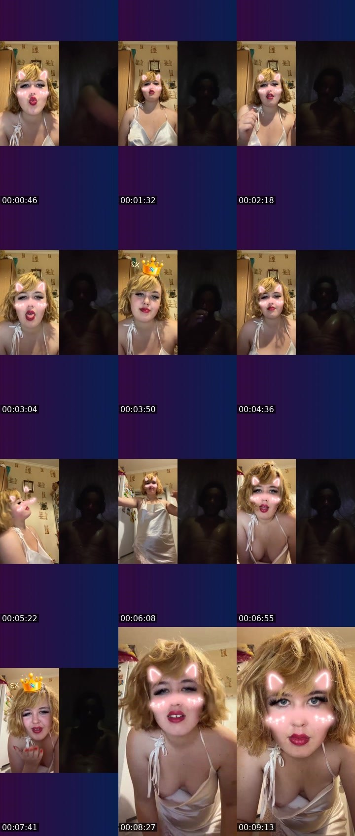Contact-sheet preview of Destiny-133573995's Liveme recording