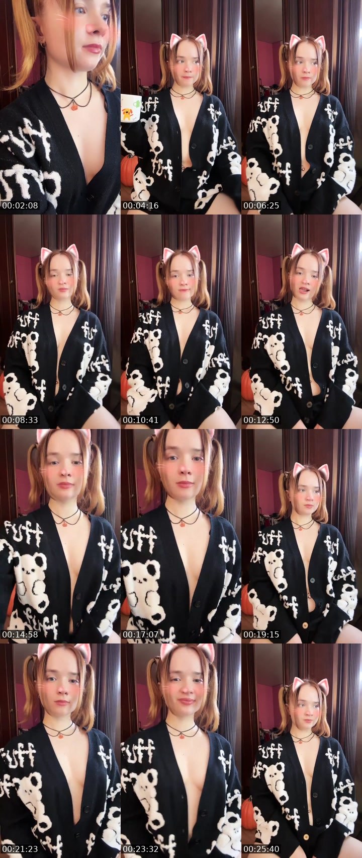 Contact-sheet preview of Tanya Oink-Oink's Liveme recording