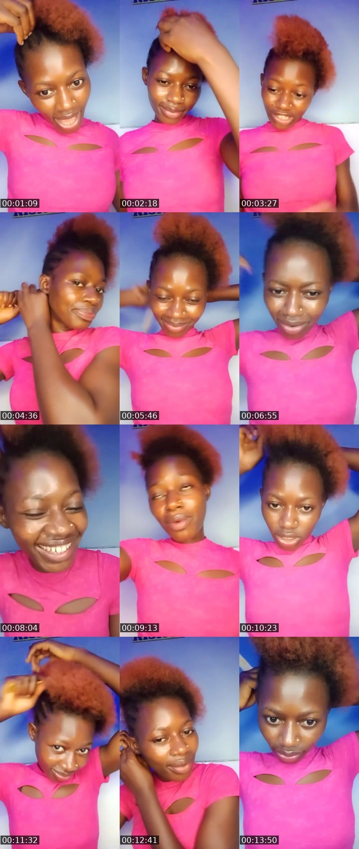 Contact-sheet preview of bhagyamelish🎯's Liveme recording