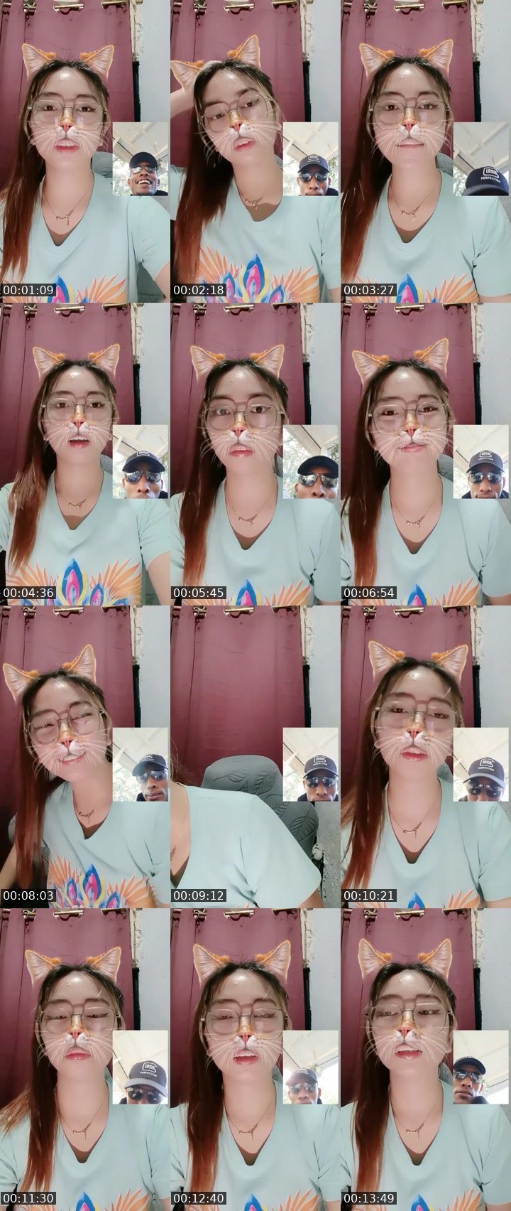 Contact-sheet preview of Lovely 🪽's Liveme recording