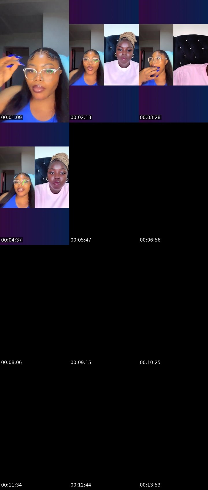 Contact-sheet preview of 🤍👑QueenADE🤍👑's Liveme recording