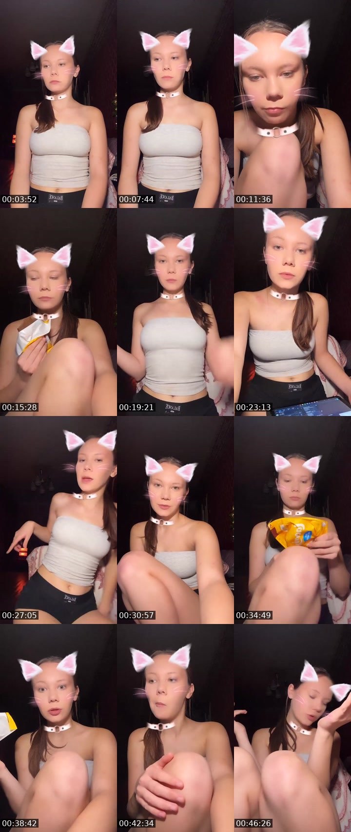 Contact-sheet preview of 🪐Nikusya🐾's Liveme recording