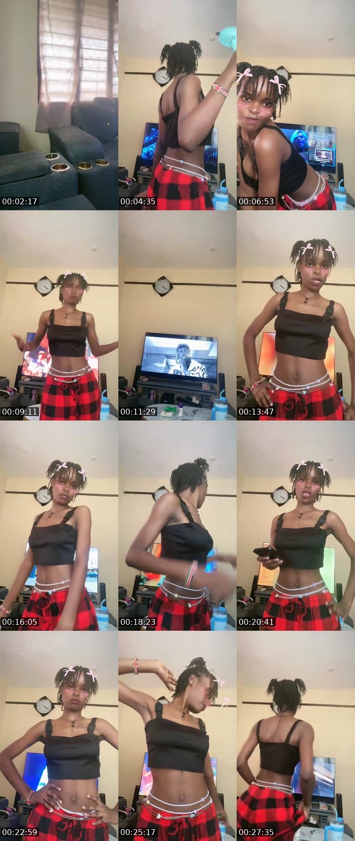 Contact-sheet preview of ✨ Tae 🎀💎's Liveme recording