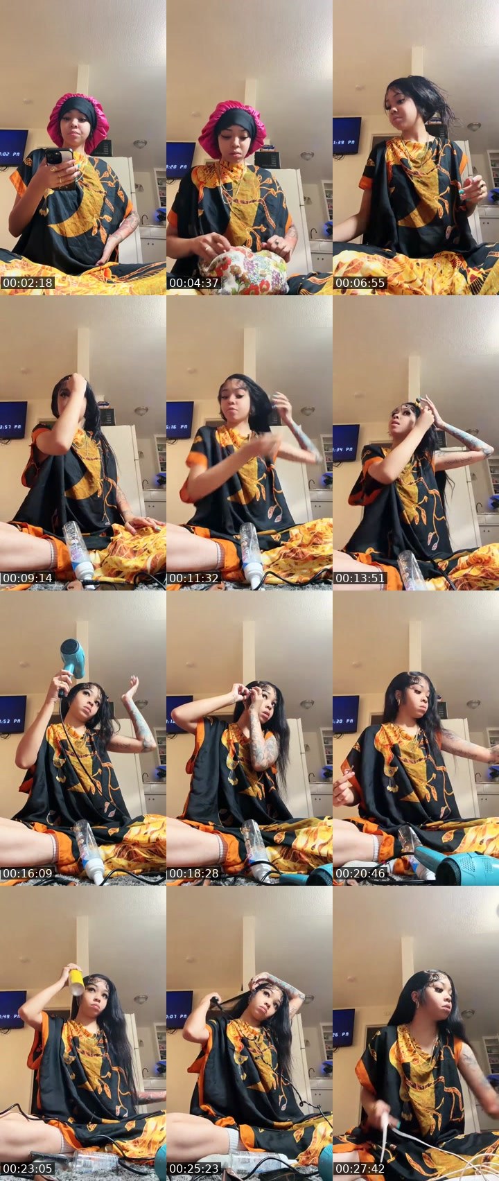 Contact-sheet preview of TeeeG333's Liveme recording