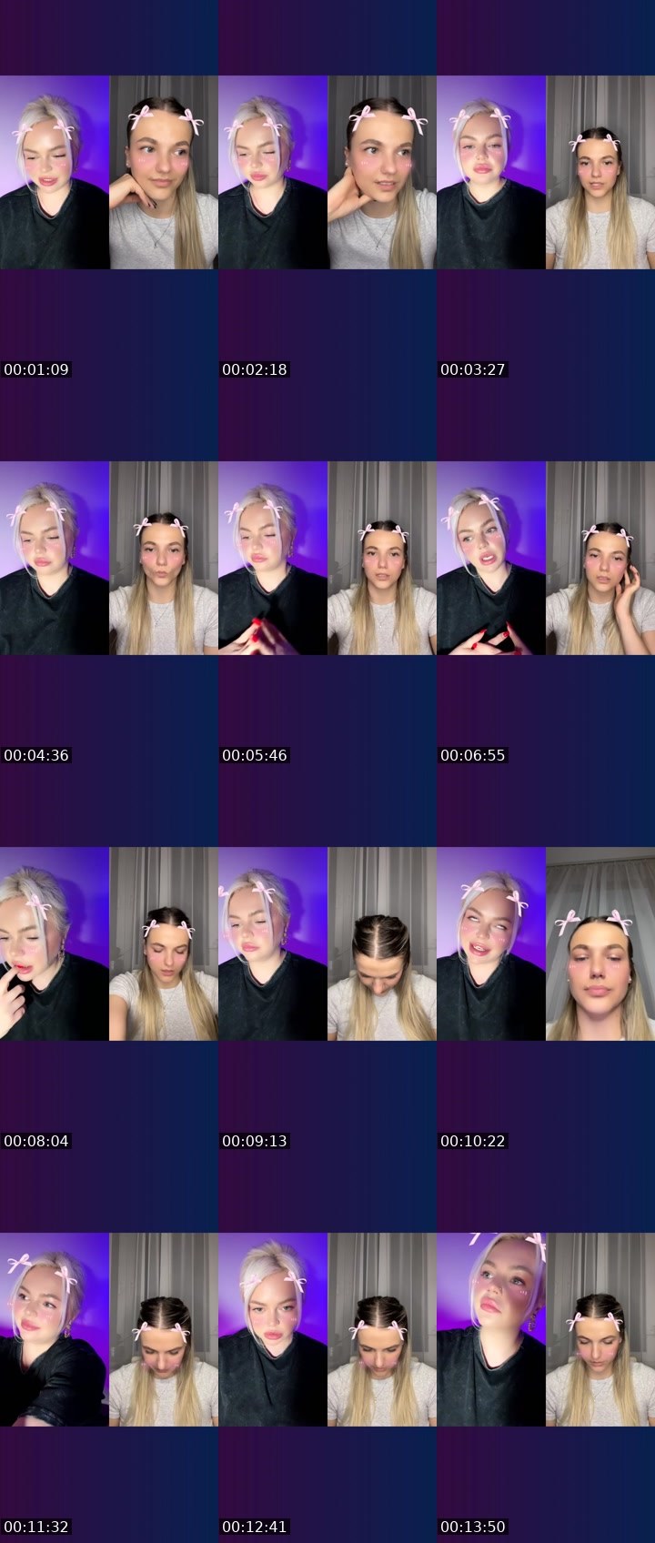 Contact-sheet preview of ℄𓆩👑⃤𝙉Ø𝟭⃤👑𓆪's Liveme recording
