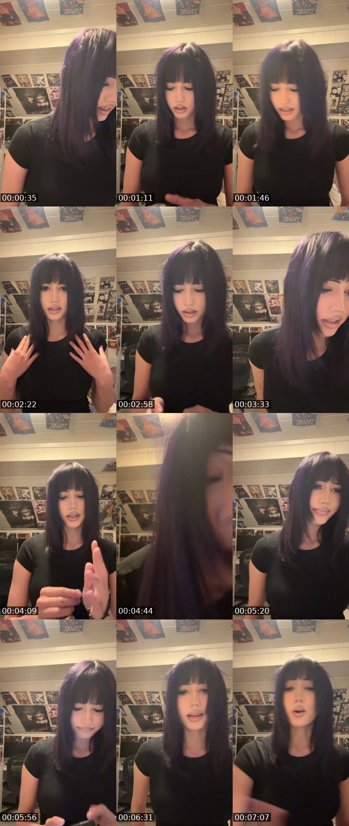 Contact-sheet preview of Meri8173's Liveme recording