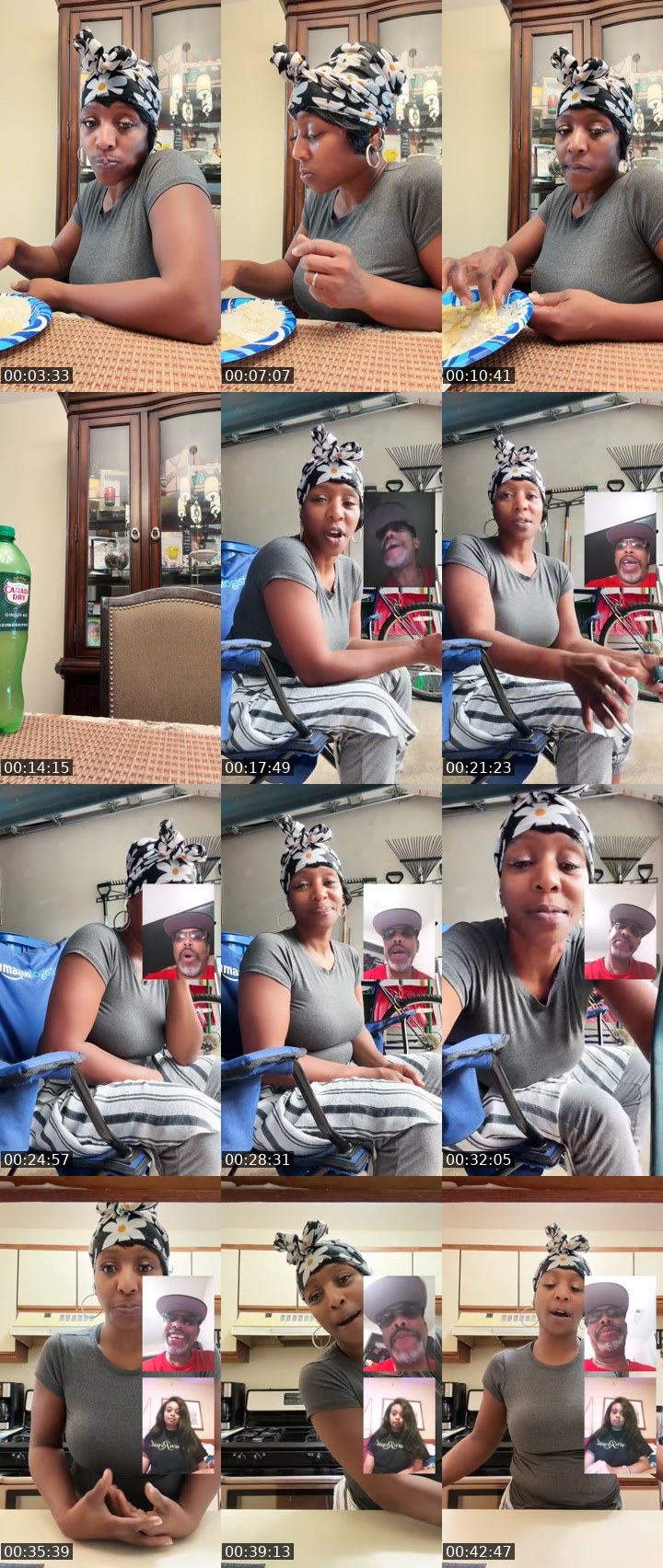 Contact-sheet preview of KissMyCrown👻4G💨💨's Liveme recording