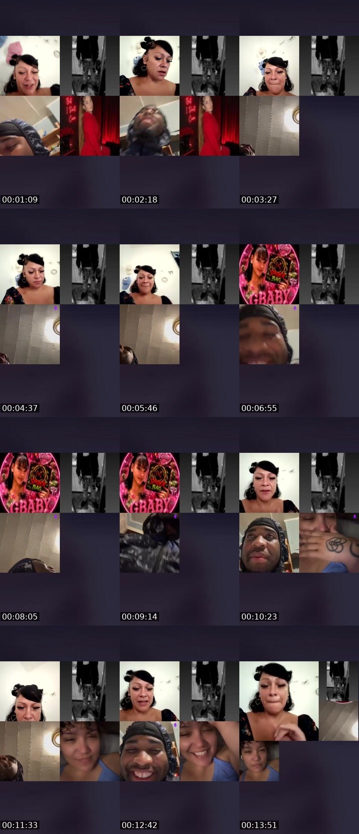 Contact-sheet preview of 🕷NXTGbaby👌💰's Liveme recording