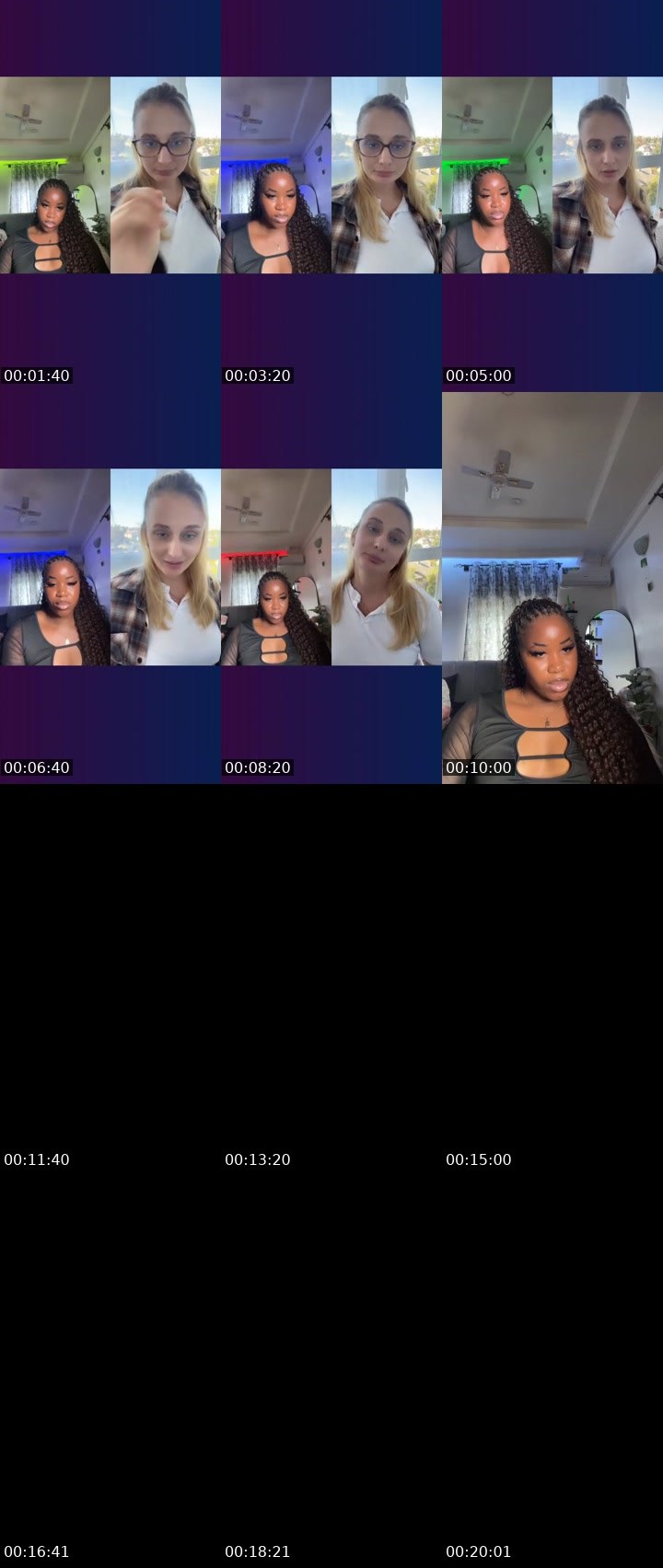 Contact-sheet preview of 🐣Ella🍓 🌺's Liveme recording