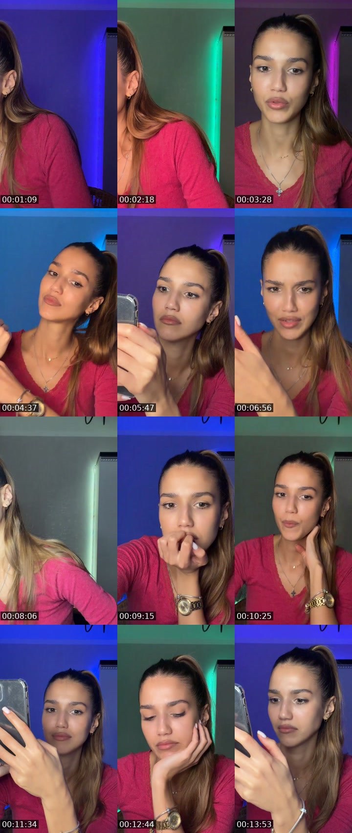 Contact-sheet preview of 👑TATI👑's Liveme recording