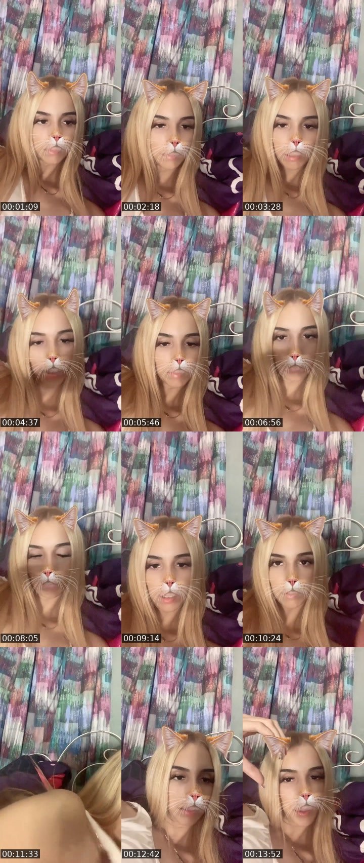 Contact-sheet preview of 🌖⋆Danna 50k👸🏼💘's Liveme recording