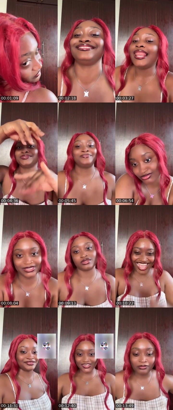 Contact-sheet preview of ✯☞ HAUTIEMAMA🫦🦋's Liveme recording