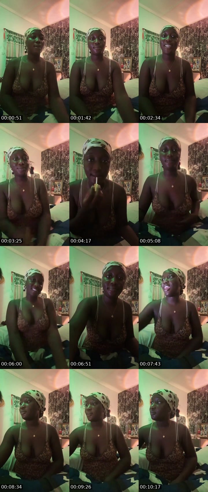 Contact-sheet preview of Black mistress😈❤️'s Liveme recording