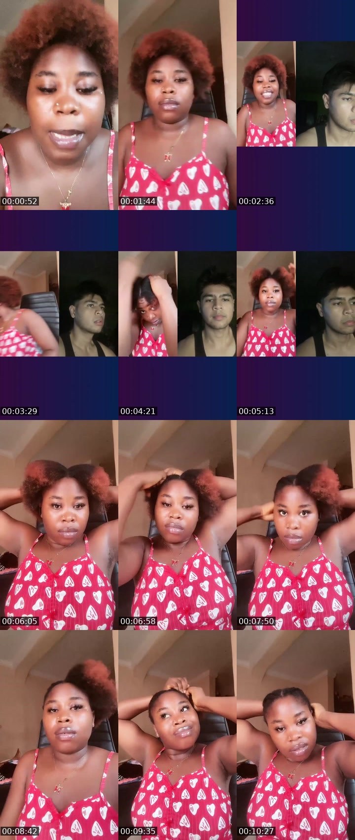 Contact-sheet preview of 4.5k🏦baby Sandra 🍫's Liveme recording