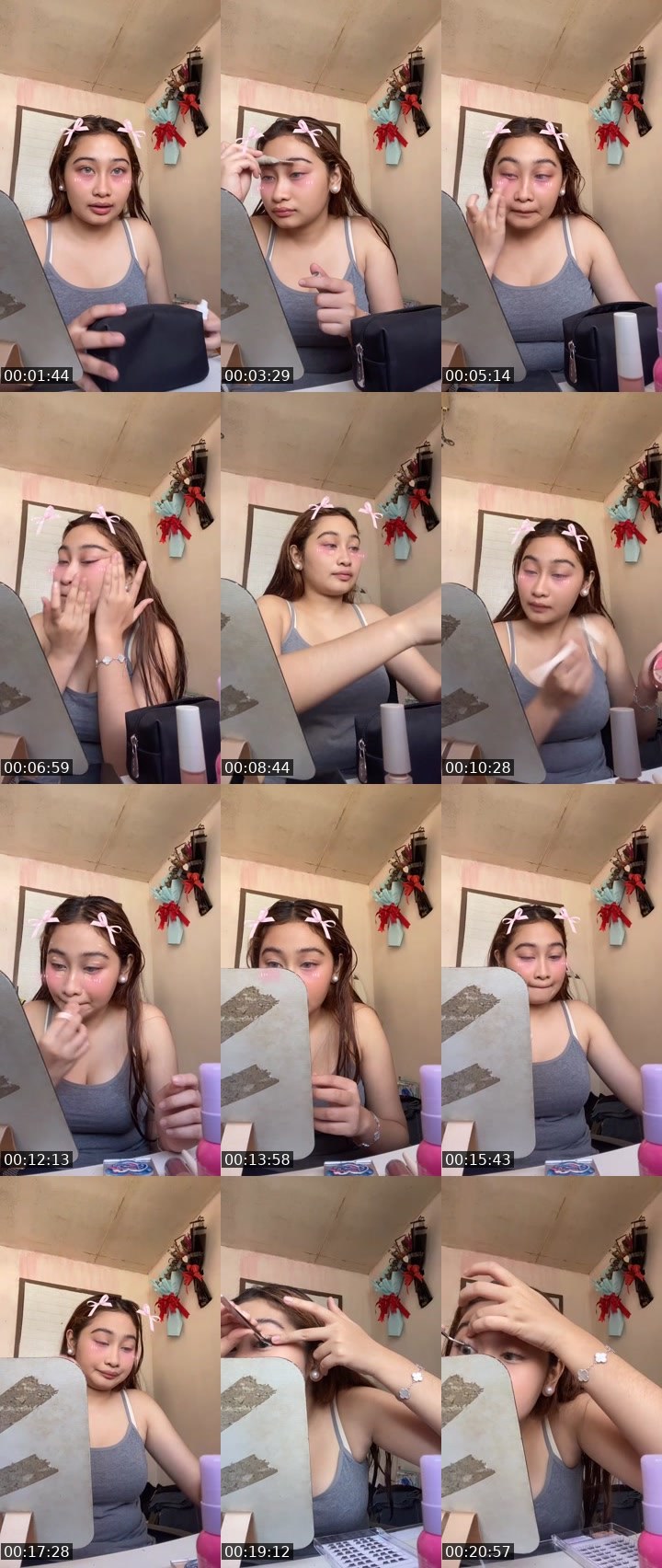 Contact-sheet preview of 👸🏻 yshie 🦋's Liveme recording