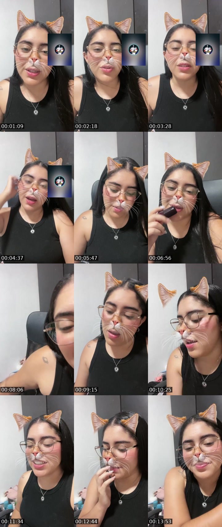 Contact-sheet preview of 𝓝𝓲𝓬𝓸𝓵𝓮🤎✨'s Liveme recording