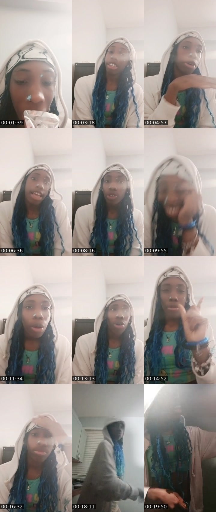 Contact-sheet preview of 🪷🌊🪷's Liveme recording
