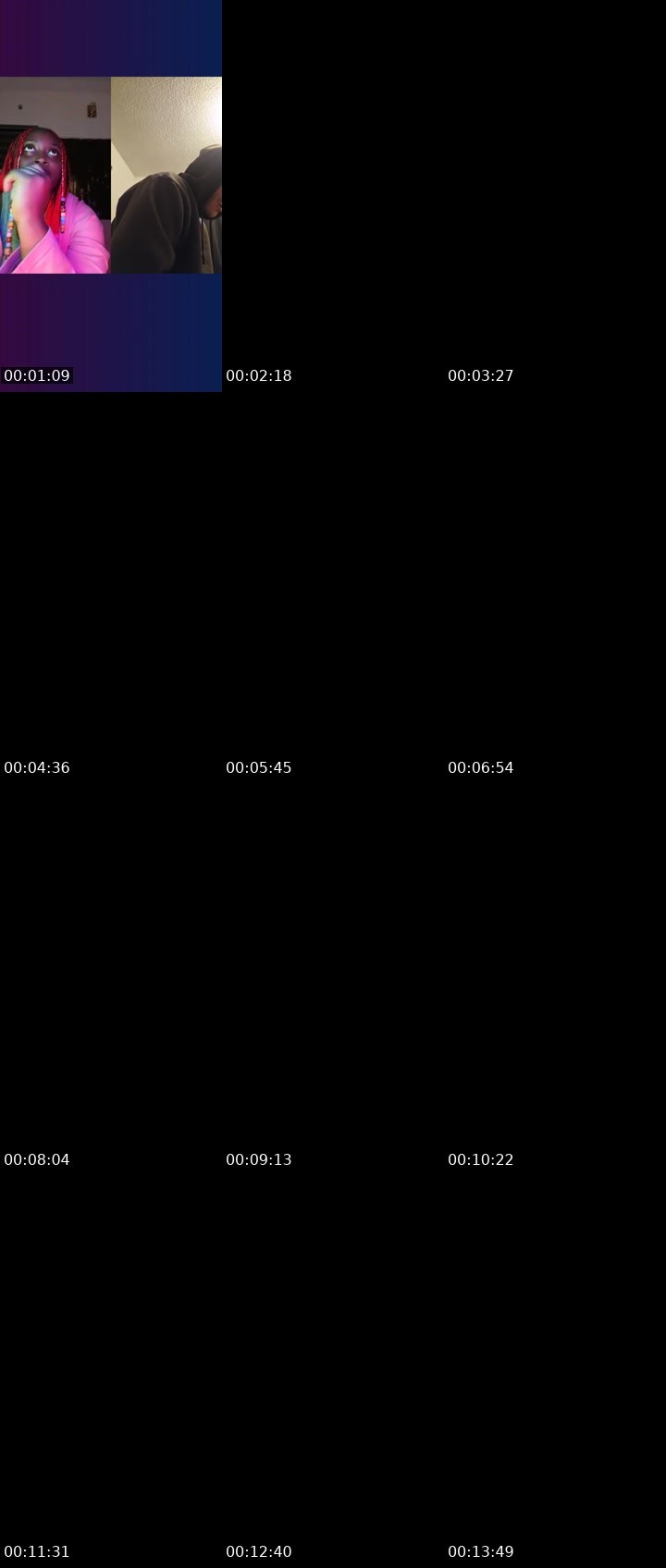 Contact-sheet preview of ✯☞ HAUTIEMAMA🫦🦋's Liveme recording