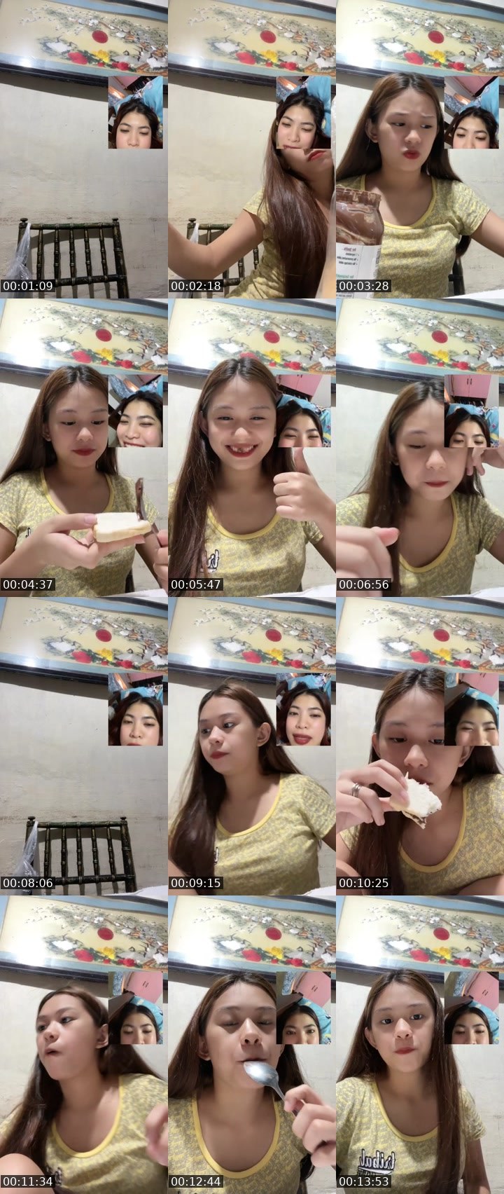 Contact-sheet preview of ♛ ₚₕ Stephy💫 ꈤꉣ's Liveme recording
