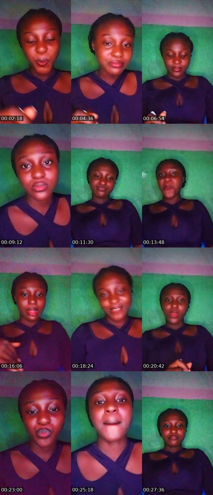 Contact-sheet preview of 💕Joyce💕 🦍's Liveme recording