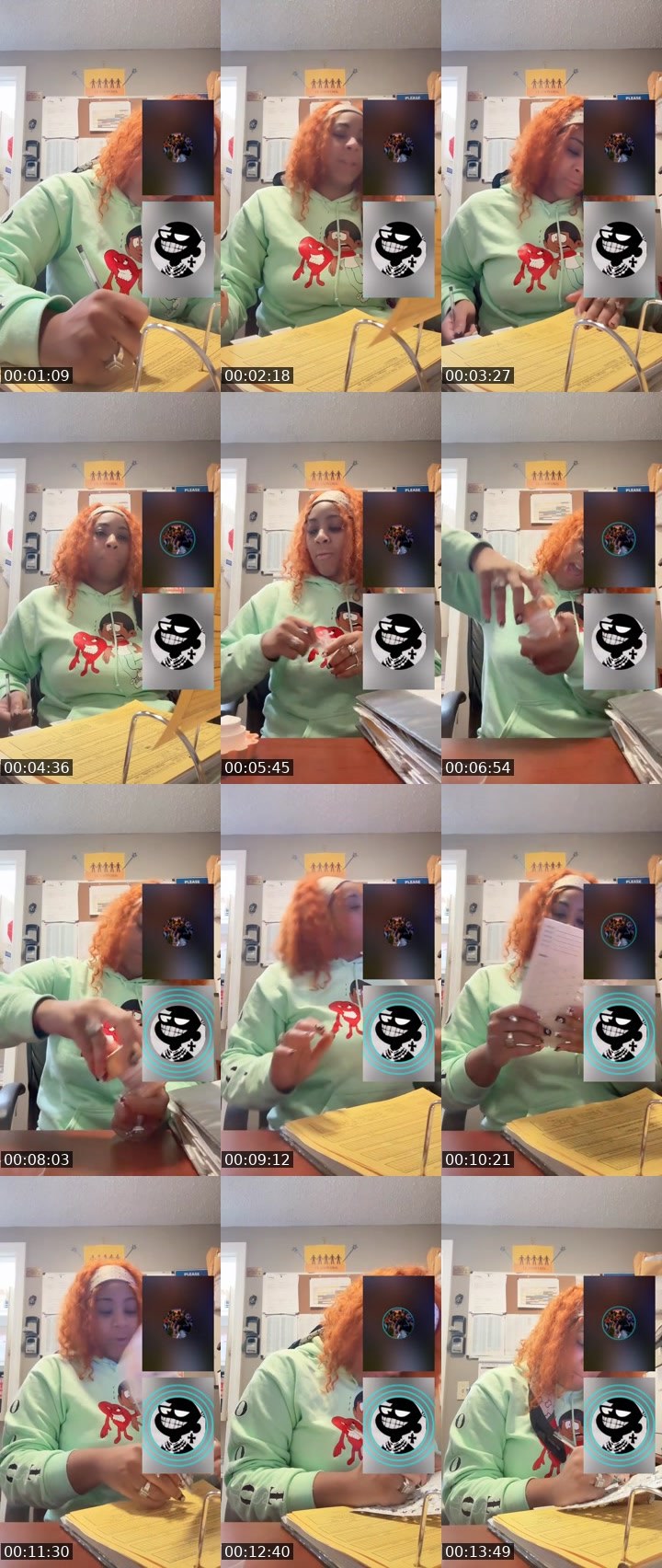 Contact-sheet preview of 🦾🐻Highyella🔆⃤'s Liveme recording