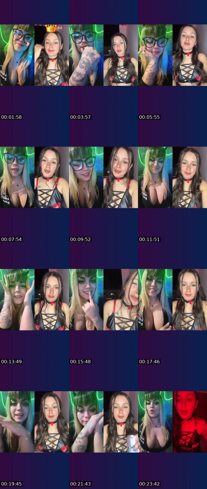 Contact-sheet preview of ꪑꪮꪮꪀ🫧⃝𖤐's Liveme recording