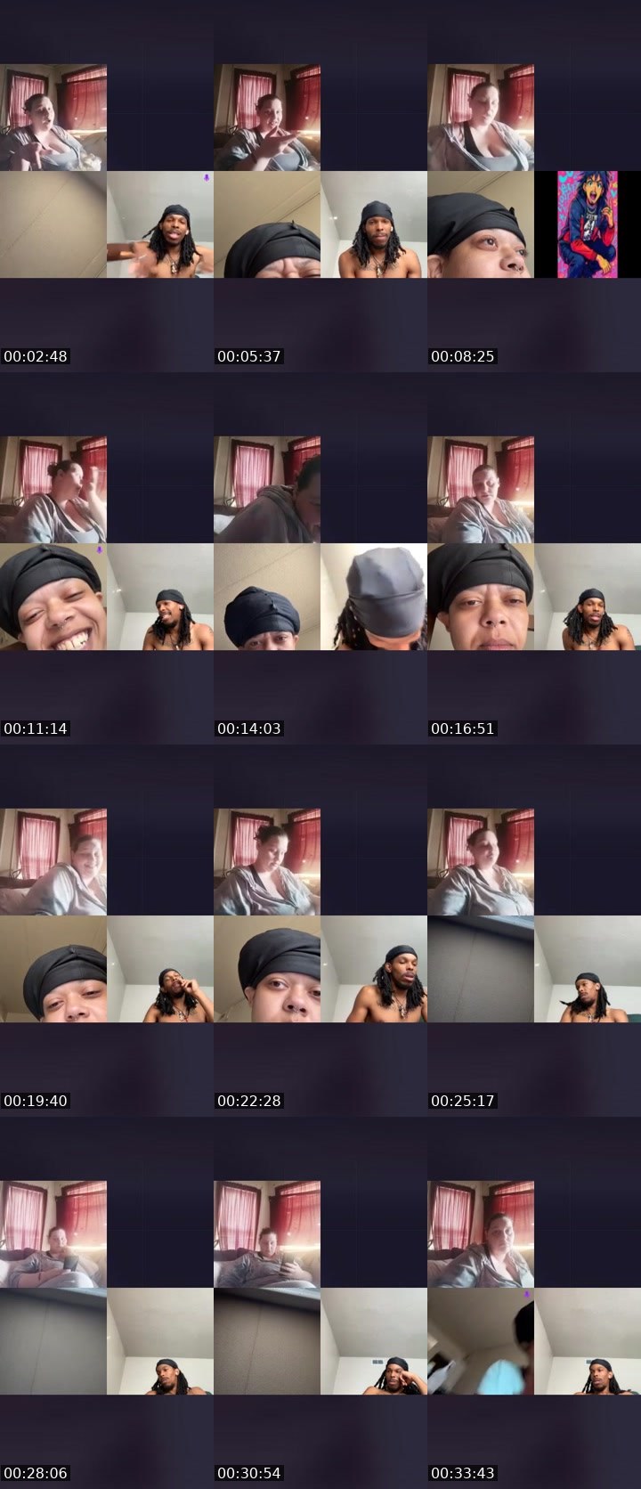 Contact-sheet preview of ♈️BOMB🔆LILITH's Liveme recording
