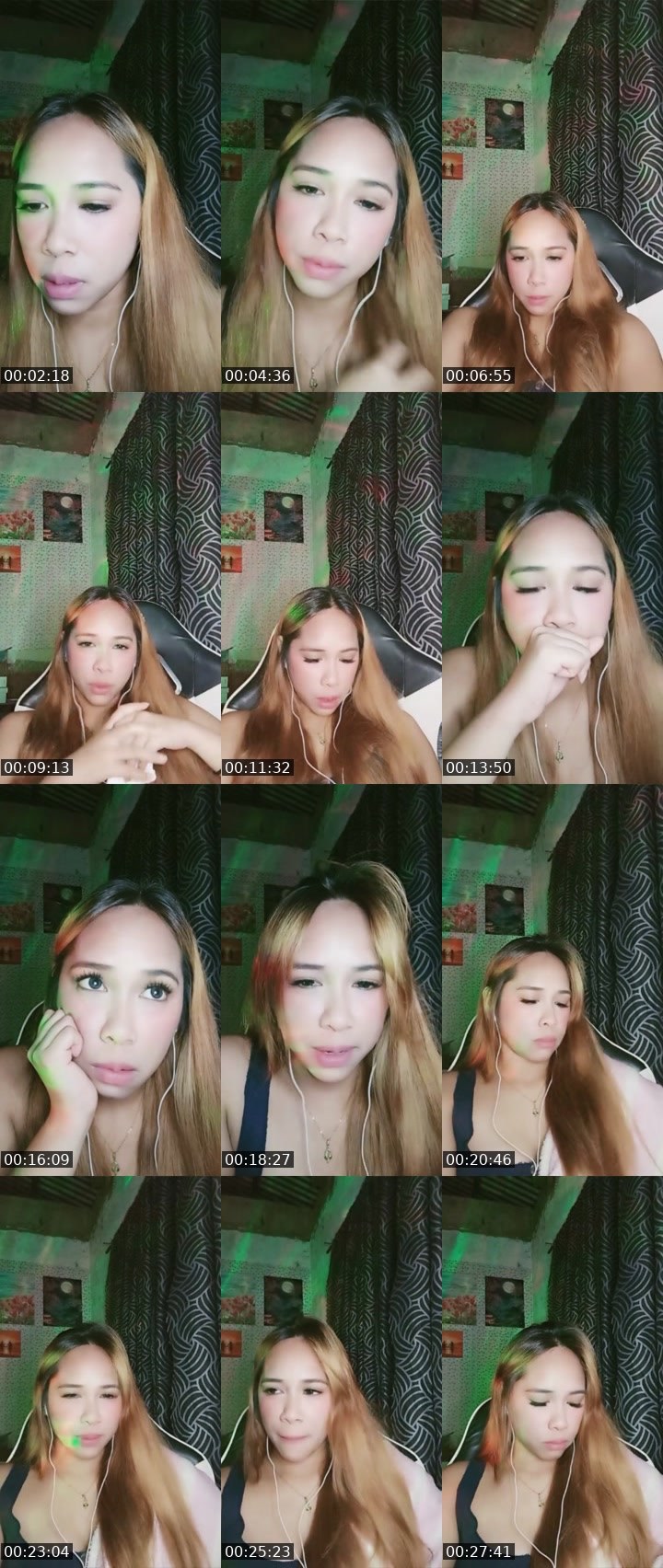 Contact-sheet preview of ㋡👸Chin🌼ᥫ᭡'s Liveme recording