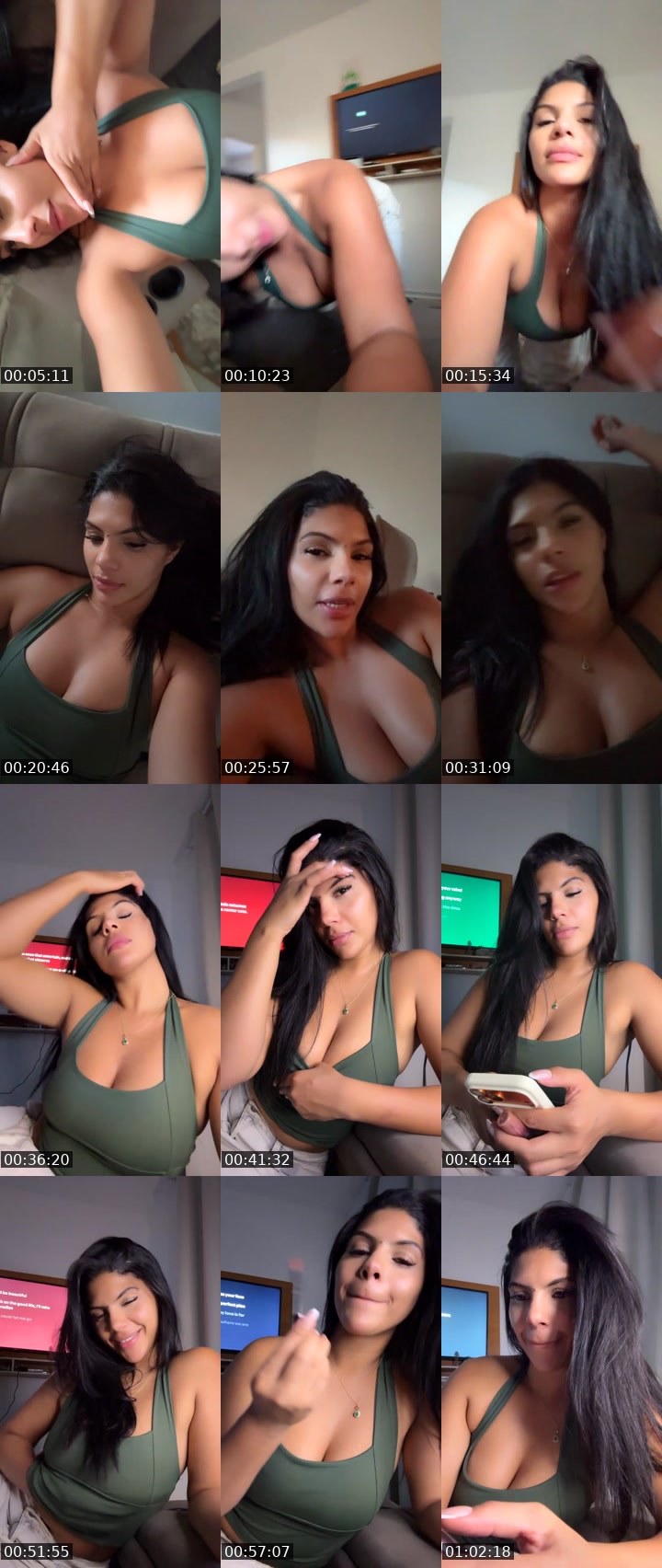 Contact-sheet preview of Bella🌊👄's Liveme recording
