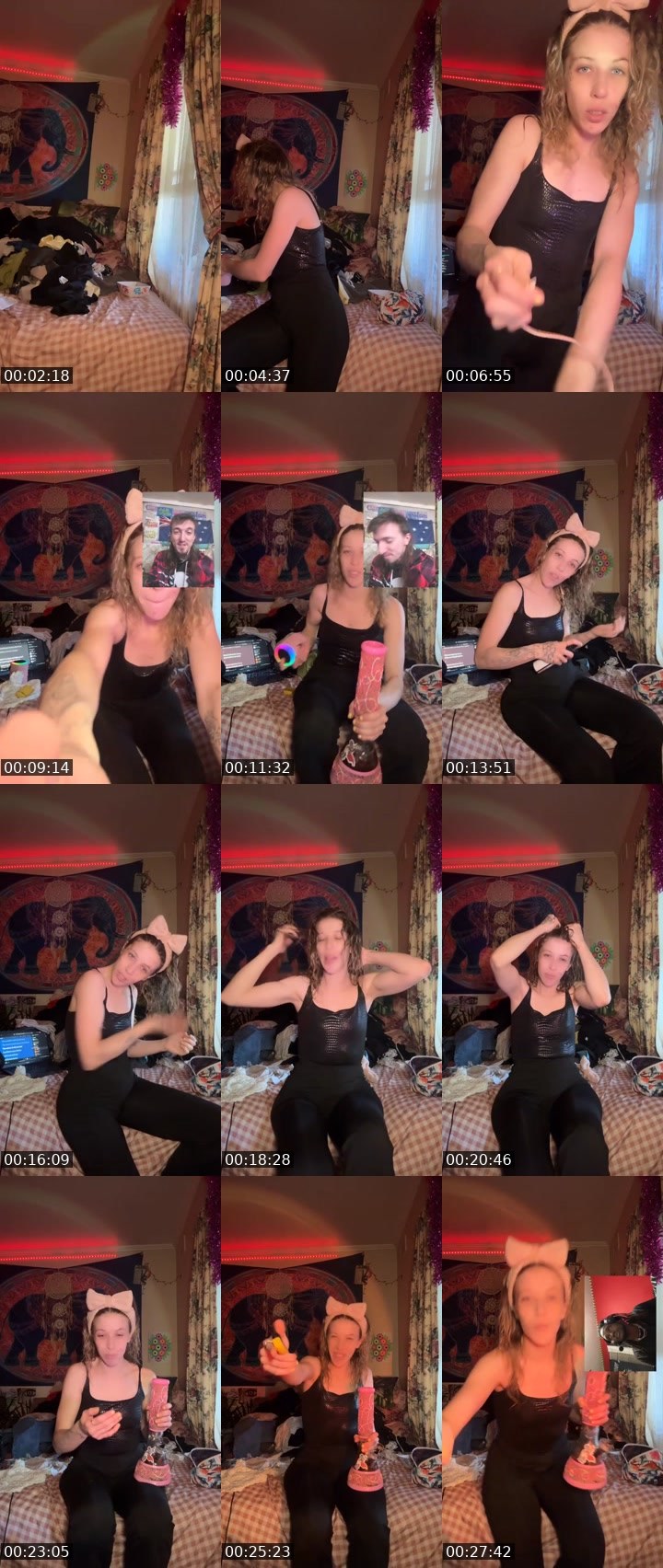 Contact-sheet preview of 𝑎𝑢𝑠𝑠𝑖𝑒🥛🍑's Liveme recording