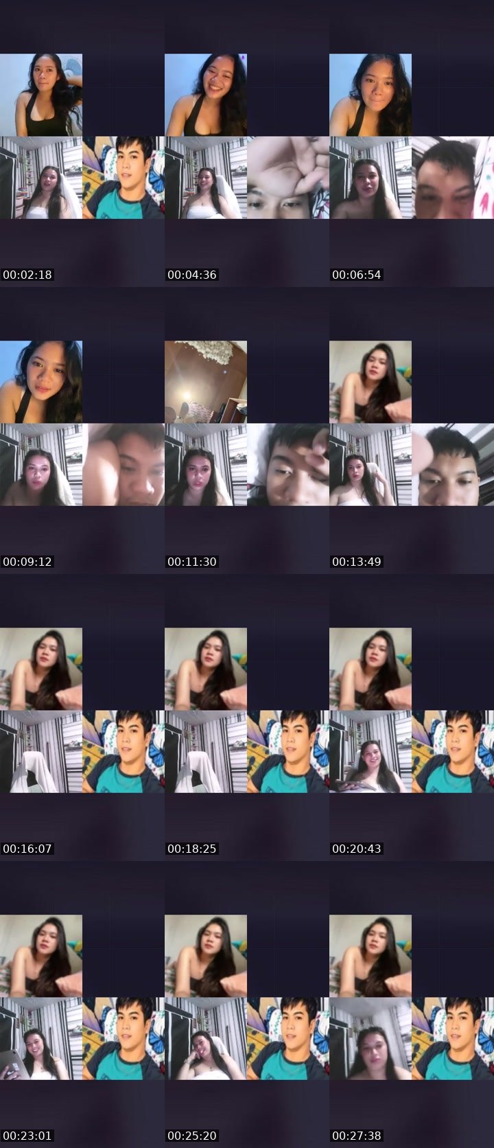 Contact-sheet preview of ☝️❤️belle🇵🇭's Liveme recording